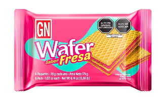 Wafer GN Fresa x 6 UND
